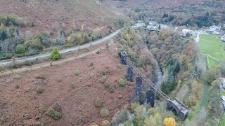 Cymmer Viaduct via Drone in Afan Valley a brief history [upl. by Frants115]