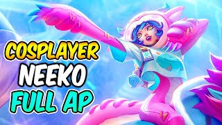 COSPLAYER NEEKO MID FULL AP GAMEPLAY  Best Build amp Runes  League of Legends [upl. by Ytsirk]