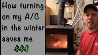 Heating my whole house with a wood stove in the basement game changing tip [upl. by Marrilee]