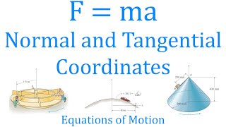 F  ma Normal and Tangential Coordinates  Equations of motion Learn to solve any question [upl. by Koppel523]