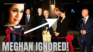 Watch Meghan was IGNORED by ALL as She Tried to Push Harry forward during ribbon cutting ceremony [upl. by Meridel]