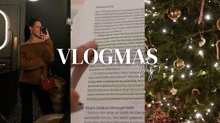 VLOGMAS Day 1 Solo date cleaning bible study 📖 [upl. by Notnirb]