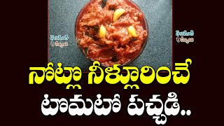 నోట్లో నీళ్లూరించే టమాటో పచ్చడి Super Tasty Tomato Pachadi  Tomato Pickle Recipe  Teluginti Ammai [upl. by Dnalyag]