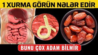 Acqarına 1 XURMA Yemək Hansı Xəstəlikləri Sağaldır [upl. by Nnylimaj]