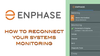 How to reconnect your Enphase monitoring [upl. by Lachance]