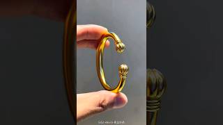 Golden Creations From Raw Material to Stunning Bangle shortvideo shorts short video trending [upl. by Ecerahc52]