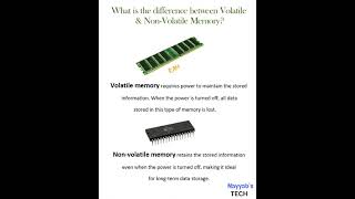 Volatile vs NonVolatile Memory Whats the Difference shorts [upl. by Estele]