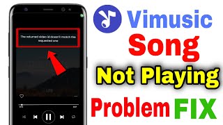 vi music app problem the returned video  vimusic app song not playing  vimusic me song not playing [upl. by Assylem456]