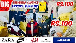 💯Trending Winter Clothes🔥😱Rs100 only Winter Jackets amp Mens ladies Kids Clothes Export Surplus [upl. by Teressa]