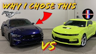 Why I Chose the Mustang GT over the Camaro SS This was tough [upl. by Eelsew]