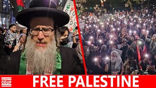 Palestinian amp Jewish Protesters SHUT DOWN Wall Street to Free Palestine [upl. by Sidwell]