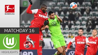 VfL Wolfsburg  1 FC Köln 23  Highlights  Matchday 16 – Bundesliga 202122 [upl. by Libbie]