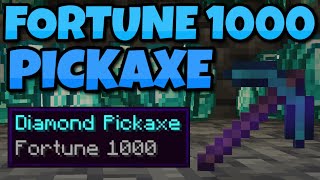 How to get a FORTUNE 1000 PICKAXE in Minecraft 120 [upl. by Ellehcear723]