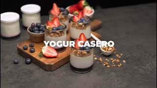 Yogur Casero en el horno GrandChef con Frutos Rojos y Granola [upl. by Atnoled517]