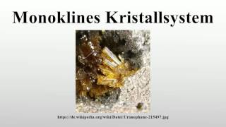 Monoklines Kristallsystem [upl. by Rafaelia]