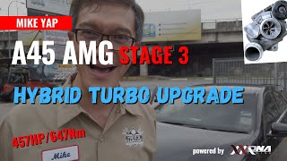 A45 AMG HYBRID TURBO UPGRADE  DNA TUNING  STAGE 3 [upl. by Akimik9]