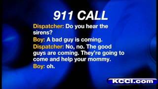 Police Iowa 4yearolds 911 call saves moms life [upl. by Godding575]