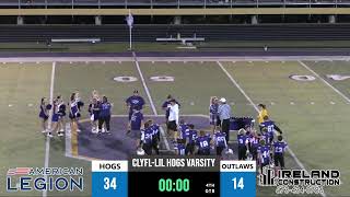 Camdenton Lil Hogs Varsity Championship Game  Outlaws Vs Hogs [upl. by Thalia999]