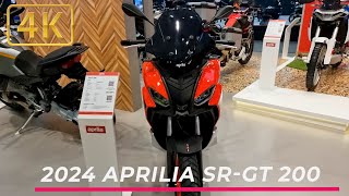 2024 New All Aprilia SRGT 200 Detail 4k [upl. by Kcim]