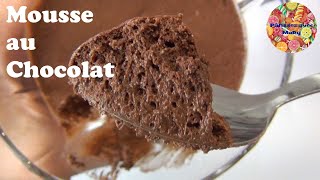 MOUSSE AU CHOCOLAT NOIR  Recette facile et rapide [upl. by Funk]