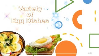 Variety of Egg Dishes  TLE  Cookery [upl. by Pritchard]