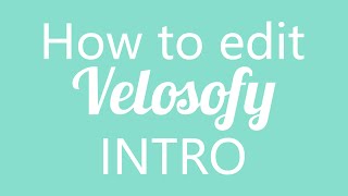 TutorialHow to edit Velosofy intro for FREE [upl. by Yclek]