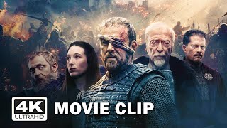 MEDIEVAL Movie Clip 4K The cave fight scene 2022 [upl. by Nudd]