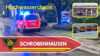 Jahrhunderthochwasser Oberbayern  Schrobenhausen  Feuerwehr Einsatzfahrten  THW [upl. by Ednargel]