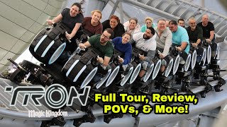 Tron LightcycleRun FULL Tour Review POVS amp More at Walt Disneys Magic Kingdom [upl. by Esilegna]