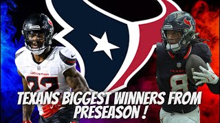 Houston Texans Winners From Preseason Training Camp [upl. by Farrell]