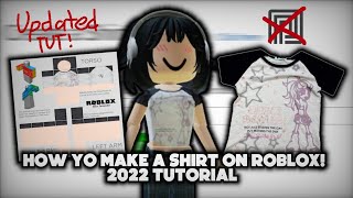 How to MAKE and UPLOAD a shirt on ROBLOX Tutorial  FULL GUIDE [upl. by Lahsram]