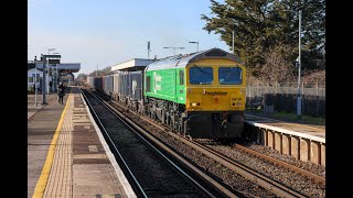 Locomotive Hauled Trains Around Barnham  January 2024 [upl. by Waldos]