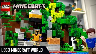 Lego Minecraft world update dripstone cave portal ruin [upl. by Enimajneb]