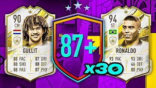 30x 87 BASE OR MID ICON PACKS 🥳 FIFA 23 Ultimate Team [upl. by Odnomar]