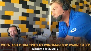 quotIve Got Thisquot When Ash Chua Tried To Wingman For Shane Warne amp Kevin Pietersen  Triple M Cricket [upl. by Ahnavas350]