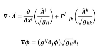 The Divergence And Gradient In Spherical Coordinates From Covariant Derivatives [upl. by Buyers]