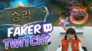 FAKER LOSES HIS TWITCH VIRGINITY  ft FAKERS KATARINA amp RYZE [upl. by Issej]