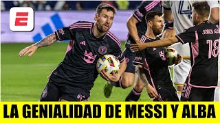 EL DRAMÁTICO GOL de MESSI con Inter Miami vs LA Galaxy JUGADÓN que se armaron con Jordi Alba  MLS [upl. by Nale612]