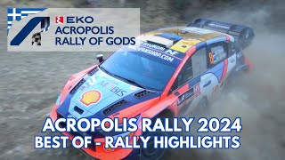 WRC ACROPOLIS RALLY 2024  BEST OF RALLY HIGHLIGHTS  FLATOUT ACTION  PURE SOUND [upl. by Eitsirc761]