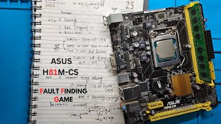 ASUS H81MCS  ON AND SUDDENLY OFF  FULL CONCEPT FOR DESKTOP AND LAPTOP MOTHERBOARDS asus onoff [upl. by Inihor]