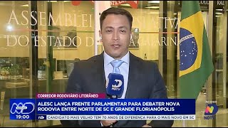 Alesc cria Frente Parlamentar para debater nova rodovia litorânea [upl. by Erfert]