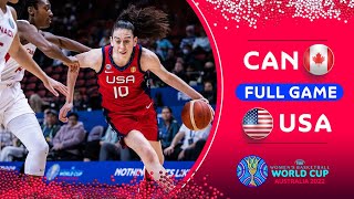 SEMIFINALS Canada v USA  Full Basketball Game  FIBA Womens Basketball World Cup 2022 [upl. by Kingston]