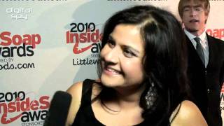 Nina Wadia at the Inside Soap Awards 2010 [upl. by Ahsiym623]