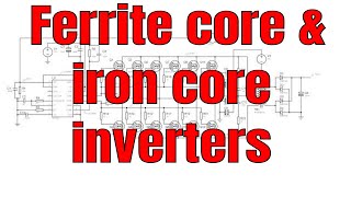 Ferrite core and iron core base inverters [upl. by Nna]