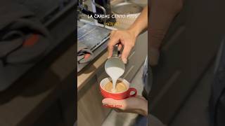 Latte Art with Carimali Cento Plus Coffee machine coffee carimali [upl. by Hittel146]