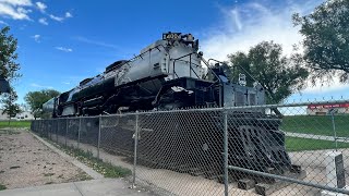 UP 4004 Big Boy Sitting Holiday Park On Cheyenne Wyoming [upl. by Bigelow]