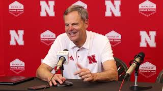 Nebraskas John Cook after defeating Creighton [upl. by Aidekal]