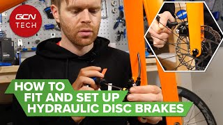 How To Fit amp Set Up Shimano Road Bike Hydraulic Disc Brakes  GCN Techs Full Setup amp Installation [upl. by Coady]