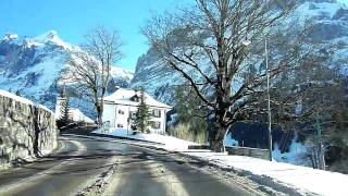 Switzerland 107 Camera on board Grindelwald BE in winter [upl. by Sew304]