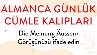 Almanca Günlük Cümle Kalıpları 8 [upl. by Akena]